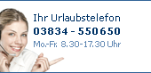 Ostseeurlaub telefonisch buchen